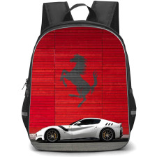 Ferrari Backpack StudentPack - White F12 Red Background