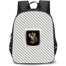 Toyota Century Backpack School Bag StudentPack - Toyota Century Logo On Silver Gray Carbon Fiber Background