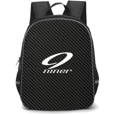 Niner Backpack School Bag StudentPack - Niner Bike Brand Logo On Carbon Fiber Background