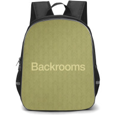 Backrooms Backpack School Bag StudentPack - Backrooms Level 0 Wallpaper Poster