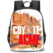 Coyote vs ACME Backpack School Bag StudentPack - Coyote vs ACME Red Rock Landscape Poster