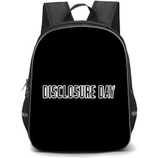 Disclosure Day Backpack School Bag StudentPack - Disclosure Day Black Text Logo Sticker