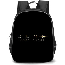 Dune Part Three Backpack School Bag StudentPack - Dune Part Three Golden Space Typography Logo Sticker