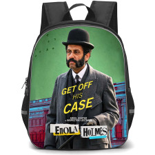 Enola Holmes Inspector Lestrade Backpack School Bag StudentPack - Inspector Lestrade Mystery Investigation Poster