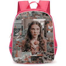 Enola Holmes Backpack School Bag StudentPack - Enola Holmes Vintage Floral Collage Art Poster