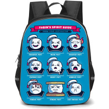 Ghostbusters Backpack School Bag StudentPack - Ghostbusters Stay Puft Marshmallow Expressions Avatars Poster