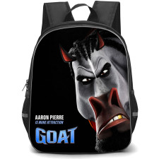 Goat Mane Attraction Backpack School Bag StudentPack - Mane Attraction Portrait On Dark Background