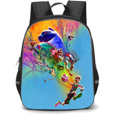 Goat Backpack School Bag StudentPack - Goat Vibrant Abstract Team Art Poster