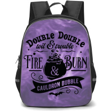 Hocus Pocus Backpack School Bag StudentPack - Cauldron Bubble Quote Poster