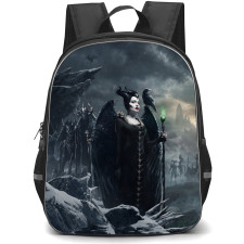 Maleficent Backpack School Bag StudentPack - Maleficent Holding Staff Fierce Portrait