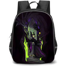 Maleficent Backpack School Bag StudentPack - Maleficent Sitting Throne Fierce Portrait