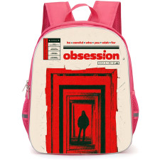 Obsession Backpack School Bag StudentPack - Obsession Red Corridor Shadow Figure Illustration Art Poster