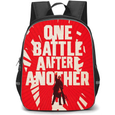 One Battle After Another Backpack School Bag StudentPack - One Battle After Another Red Minimal Movie Poster