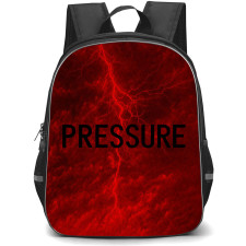 Pressure Backpack School Bag StudentPack - Pressure Red Lightning Storm Poster