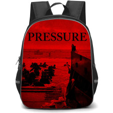 Pressure Backpack School Bag StudentPack - Pressure Red Military War Poster