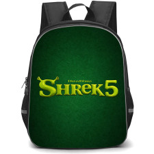 Shrek 5 Backpack School Bag StudentPack - Shrek 5 Green Logo Minimalist Poster