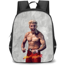 Street Fighter Joe Backpack School Bag StudentPack - Joe Fighting Stance Portrait Poster