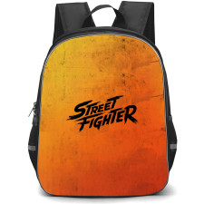 Street Fighter Backpack School Bag StudentPack - Street Fighter Series Logo Grunge Poster