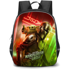 Star Wars The Mandalorian And Grogu Backpack School Bag StudentPack - Star Wars The Mandalorian And Grogu Walking Piggy Back Series Poster