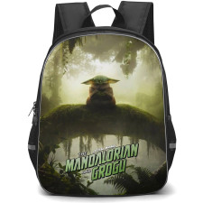 Star Wars The Mandalorian And Grogu Grogu Backpack School Bag StudentPack - Grogu Mossy Forest Series Poster