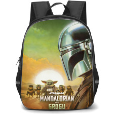Star Wars The Mandalorian And Grogu Backpack School Bag StudentPack - Star Wars The Mandalorian And Grogu Desert Series Poster
