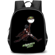 Star Wars The Mandalorian And Grogu Backpack School Bag StudentPack - Star Wars The Mandalorian And Grogu Dunk Cartoon Art Series Poster