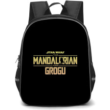Star Wars The Mandalorian And Grogu Backpack School Bag StudentPack - Star Wars The Mandalorian And Grogu Series Logo Wordmark