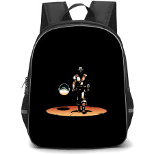 Star Wars The Mandalorian And Grogu Backpack School Bag StudentPack - Star Wars The Mandalorian And Grogu Walking Fierce Silhouette Illustration