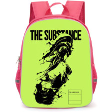 The Substance Backpack School Bag StudentPack - The Substance Neon Green Liquid Silhouette Art Poster