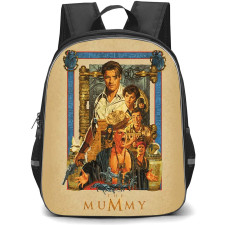 The Mummy 1999 Backpack School Bag StudentPack - The Mummy 1999 Retro Adventure Comic Illustration Art Poster