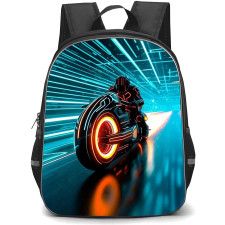 Tron Ares Backpack School Bag StudentPack - Tron Ares Cyberpunk Motorcycle Poster