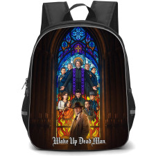 Wake Up Dead Man Benoit Blanc Backpack School Bag StudentPack - Benoit Blanc Stained Glass Cathedral Poster
