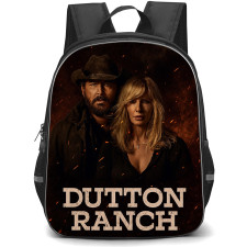 Dutton Ranch Backpack School Bag StudentPack - Dutton Ranch Rip Wheeler and Beth Dutton Rustic Portrait Poster