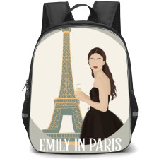 Emily In Paris Backpack Student Pack - Eiffel Tower Portrait Vector Art