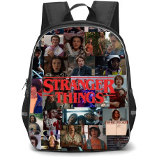 Stranger Things Backpack School Bag StudentPack - Stranger Things Lot of Movie Characters Collage Art