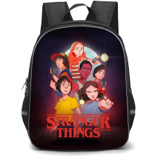 Stranger Things Backpack School Bag StudentPack - Stranger Things Movie Six Character Portrait Art