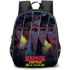 Stranger Things Tales From 85 Backpack School Bag StudentPack - Stranger Things Tales From 85 Characters Collage Portrait Poster