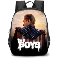 The Boys Homelander Backpack School Bag StudentPack - Homelander Golden Hour Back View Poster