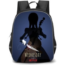 Wednesday Backpack StudentPack - Wednesday Netflix Series Illustration Art Poster