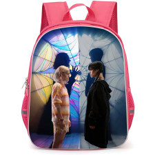 Wednesday Season 2 Backpack School Bag StudentPack - Wednesday Season 2 Addams And Enid Sinclair Looking Each Other Poster