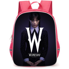 Wednesday Season 2 Addams Backpack School Bag StudentPack - Addams Portrait With Letter W Poster