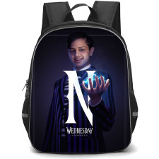 Wednesday Season 2 Pugsley Addams Backpack School Bag StudentPack - Pugsley Addams Portrait With Letter N Poster