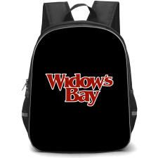 Widows Bay Backpack School Bag StudentPack - Widows Bay Red Text Logo Sticker