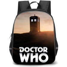 Doctor Who Backpack School Bag StudentPack - Telephone Booth Sunset Series Poster