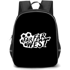 Far Far West Backpack School Bag StudentPack - Far Far West Main Logo Sticker