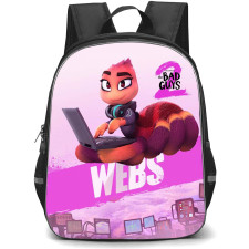 The Bad Guys 2 Webs Backpack StudentPack - Webs On Purple Graphic Art Poster