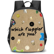 Fuggler Backpack StudentPack - Which Fuggler Are You Quote Pattern