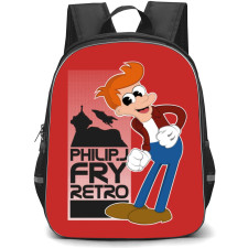 Futurama Philip J. Fry Backpack School Bag StudentPack - Philip J. Fry Smile Portrait Poster Cartoon Art