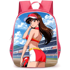 Future GPX Cyber Formula Asuka Sugo Backpack School Bag StudentPack - Asuka Sugo Smiling Back Portrait