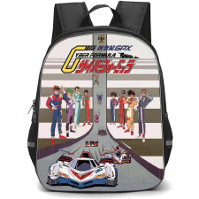 Future GPX Cyber Formula Backpack School Bag StudentPack - Future GPX Cyber Formula Characters Race Lineup Series Poster